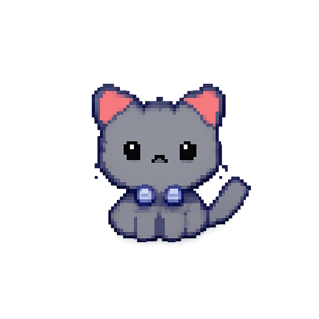 Pixel art cat